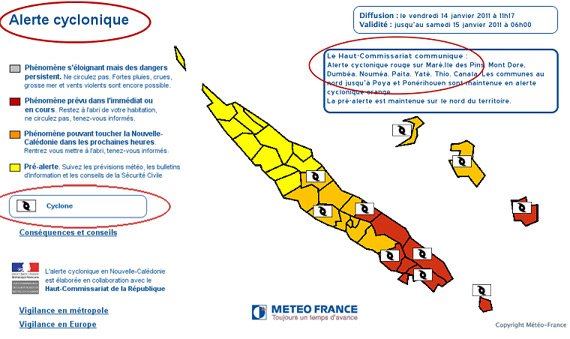 carte alerte