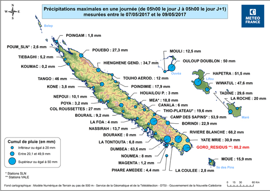 carte pluies ptt