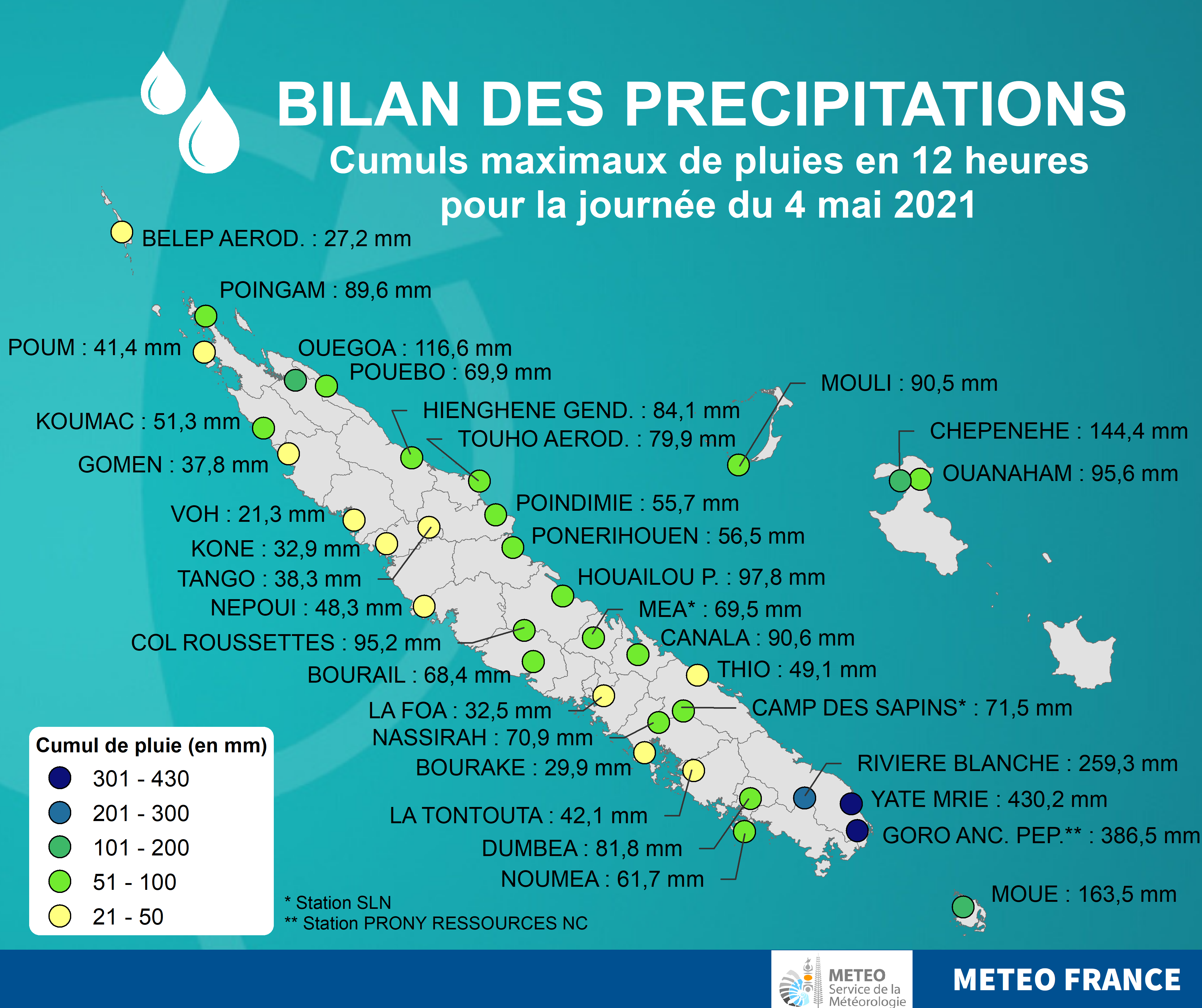 carte pluie