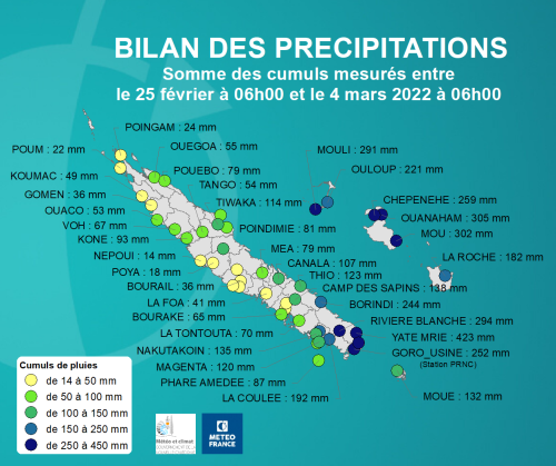 Carte pluie