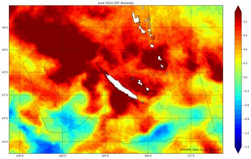 Anomalie temperature