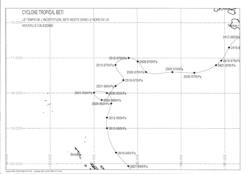  BETI reste un moment dans le Nord de la Nouvelle-Calédonie