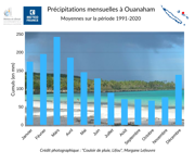 Graphique pluie Ouanaham