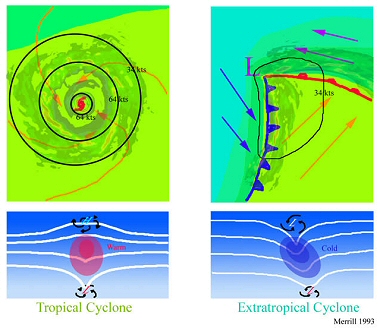 Qu'est-ce qu'un cyclone extra-tropical ?