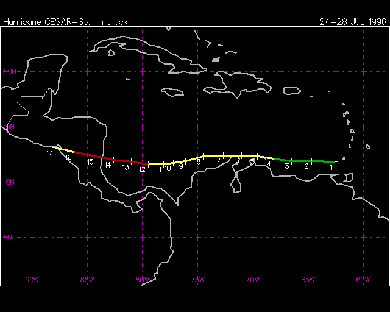 Qu'arrive-t-il au nom d'un cyclone tropical s'il quitte la région Atlantique pour le Pacifique Nord-Est, et vice-versa ?