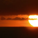 Coucher de soleil à l'Anse Vata © Claire Beaumont
