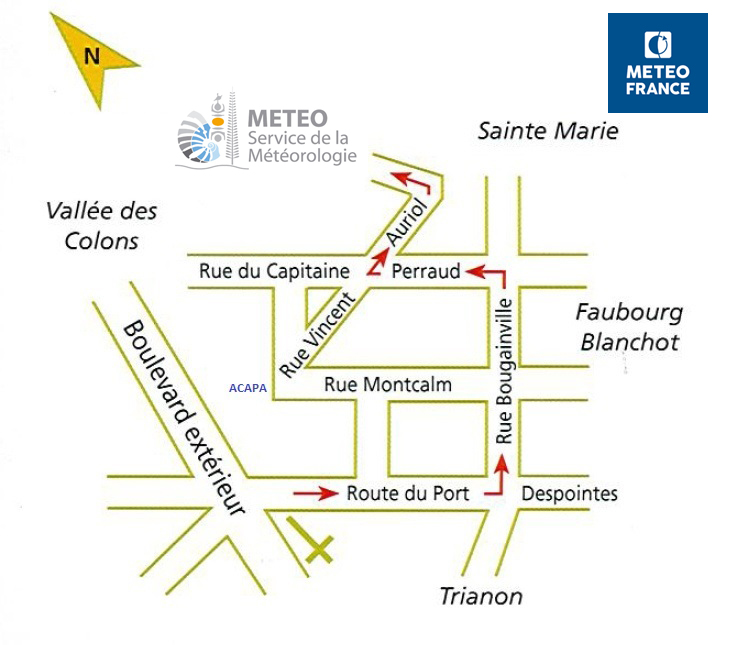 Plan accès Météo France NC